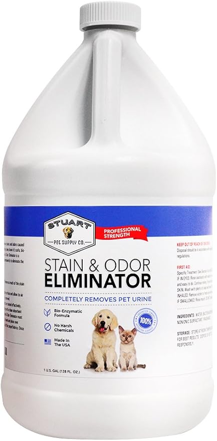 Professional Strength Pet Odor Eliminator | Urine Odor Remover | Pet Urine Enzyme Cleaner | Pet Stain and Odor Remover | Enzymatic Cleaner for Dog Urine and Cat Urine