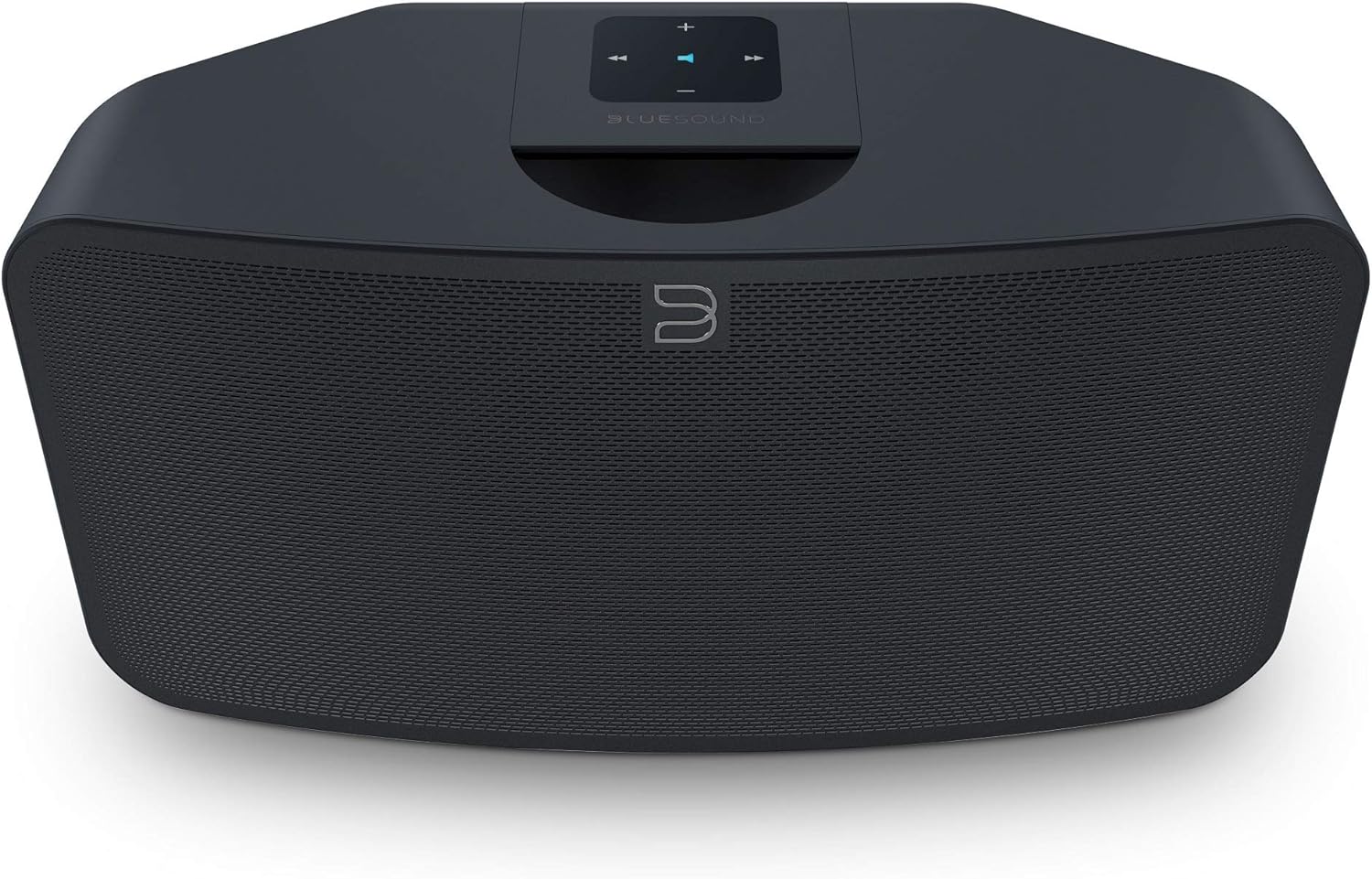 Bluesound Pulse Mini 2i Compact Wireless Multi-Room Smart Speaker with Bluetooth - Black - Compatible with Alexa and Siri