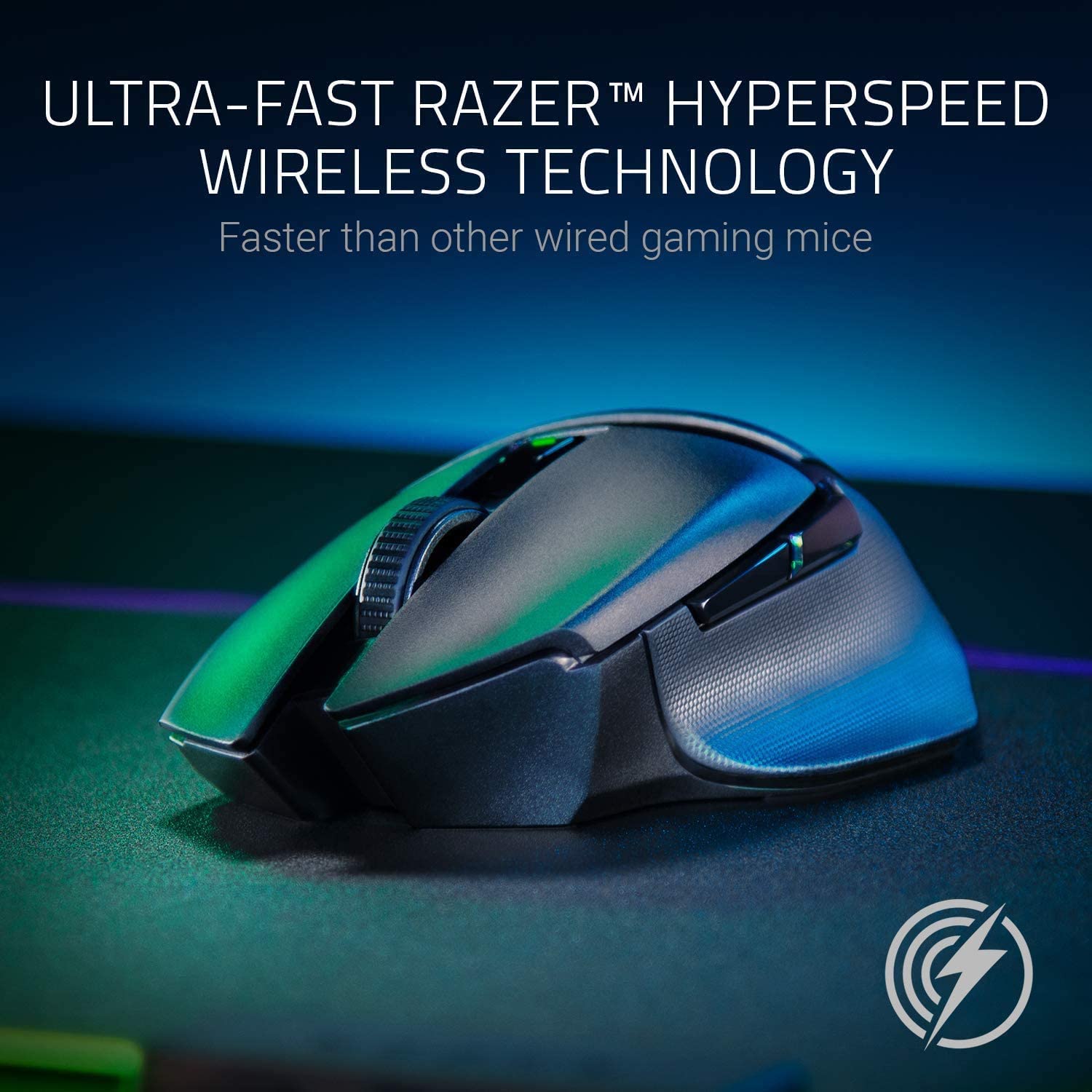 Razer Basilisk X Hyperspeed Wireless Gaming Mouse (16000 DPI Optical Sensor)