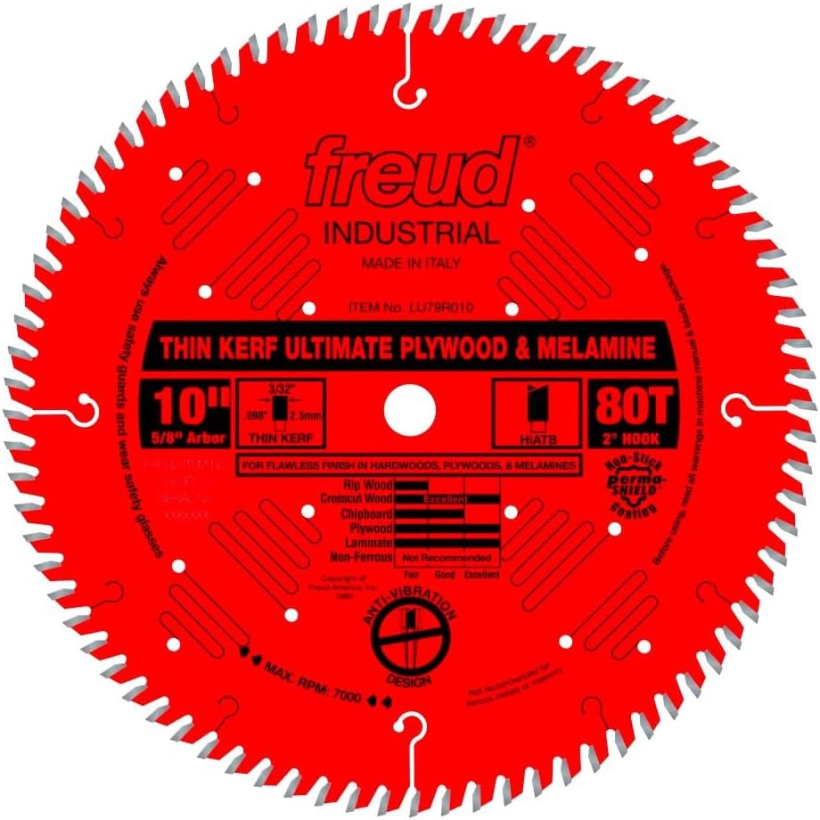 Freud LU79R012: 12" Thin Kerf Ultimate Plywood & Melamine Blade