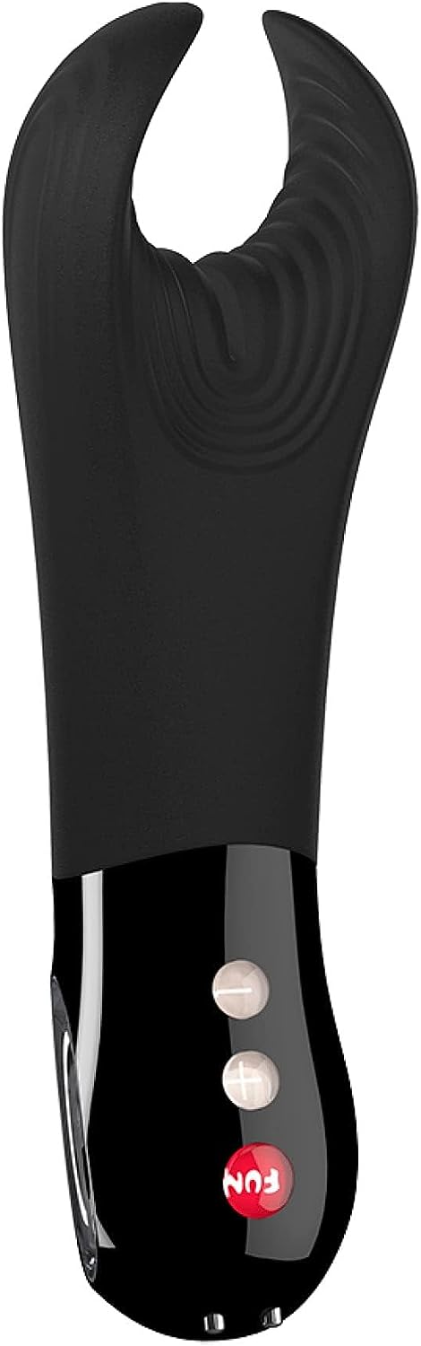 Fun Factory Adult Toys | 'Manta' Vibrating Male Stroker | Male Masturbator Sex Toy for Men Made with Medical Grade Body Safe Silicone (Black)