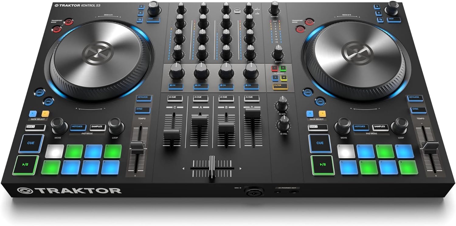 Native Instruments Traktor Kontrol S3 4-Channel, 4 DJ Controller (26660)